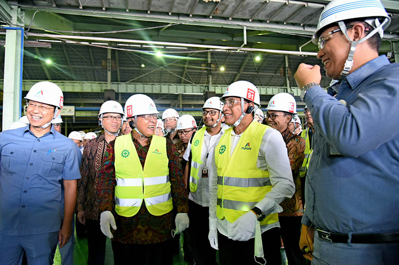 Menko Perekonomian Berharap PT Inalum Terus Tingkatkan Produksi Aluminium